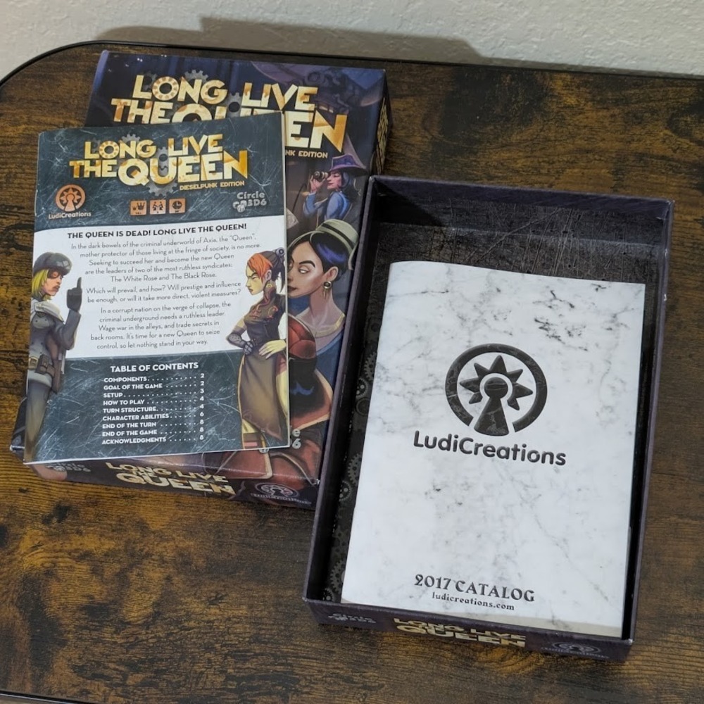 Long Live The Queen Dieselpunk Edition Board Game Circle 3D6 Ludicreations - Picture 6 of 8